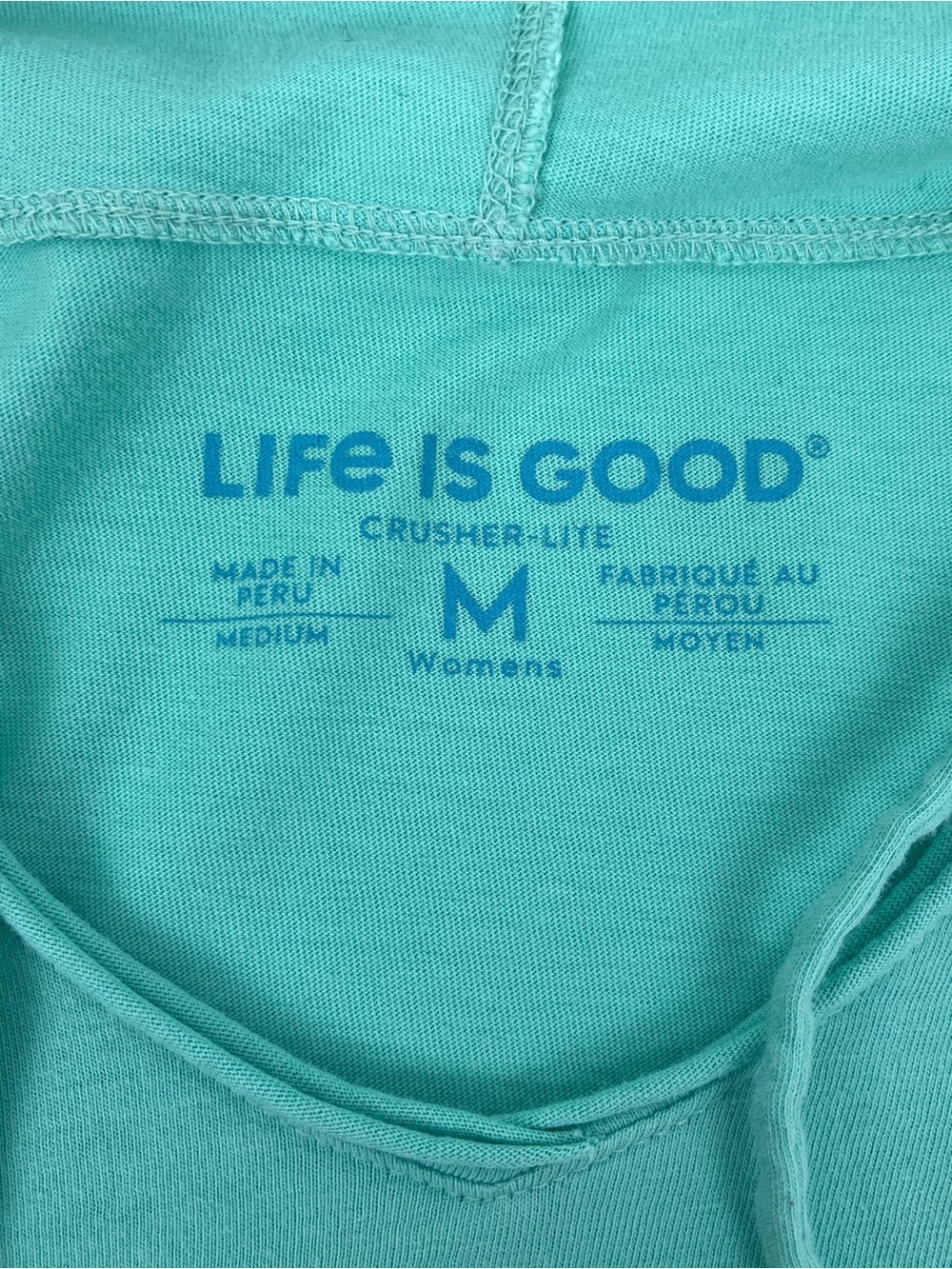 Life Is Good Women's Ligthweight 100% Cottob Graphic Print Hooded T-Shirt Size M - Picture 11 of 13